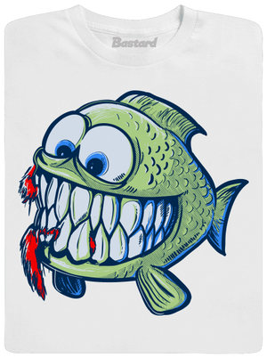 Hladová rybka pánské dlouhý rukáv White