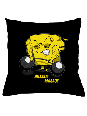 Nejsem máslo polštář Black