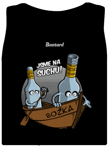 Na suchu dámské tílko klasické Black