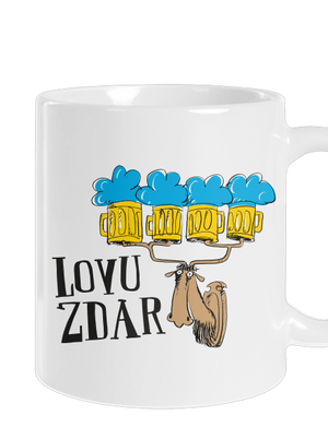 Lovu zdar klasický hrnek White