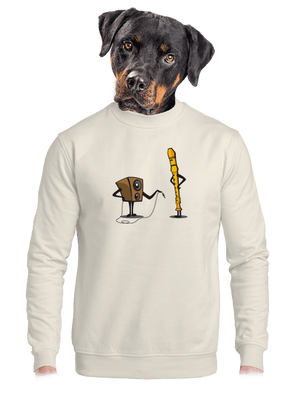 unisex mikina bez kapuce