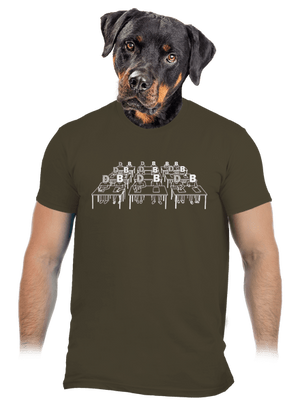 Cimrman: Debil, blbeček pánské tričko Urban Khaki