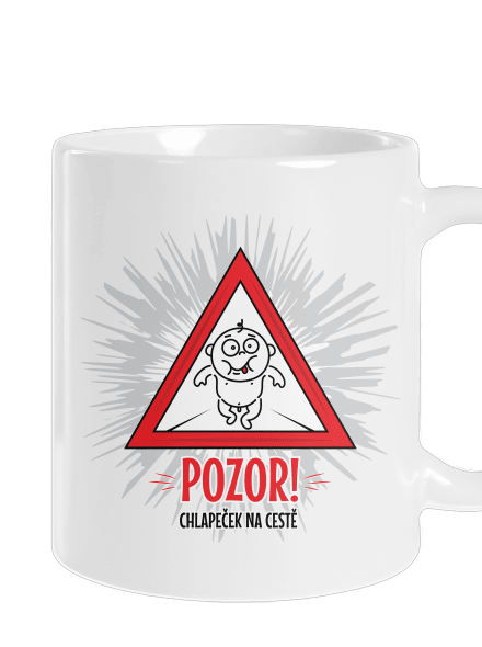 Chlapeček na cestě klasický hrnek White