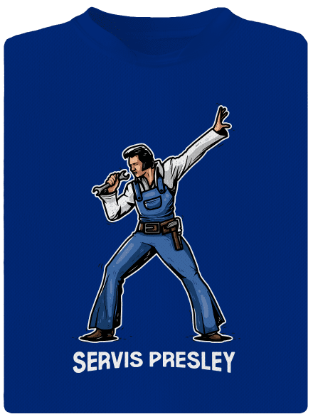 Servis Presley pánské sportovní tričko Royal Blue Mal