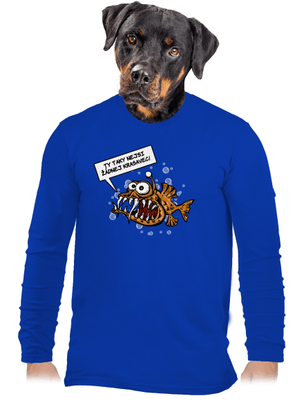 Mořský ďas pánské dlouhý rukáv Royal Blue