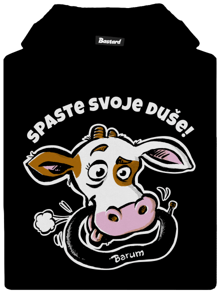 Spaste svoje duše dětská mikina klokanka Black