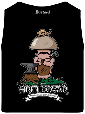 Hřib kovář pánské tílko Black