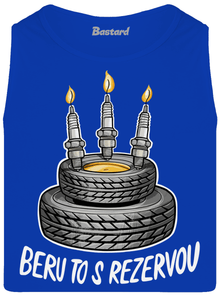 Beru to s rezervou pánské tílko Royal Blue