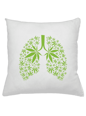 Ganja plíce polštář White