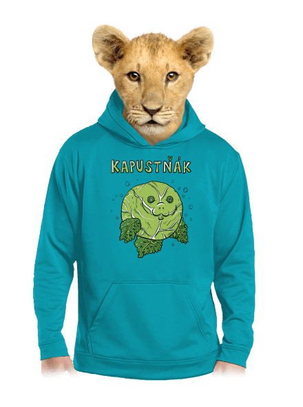 Kapustňák dětská mikina klokanka Hawaiian Blue
