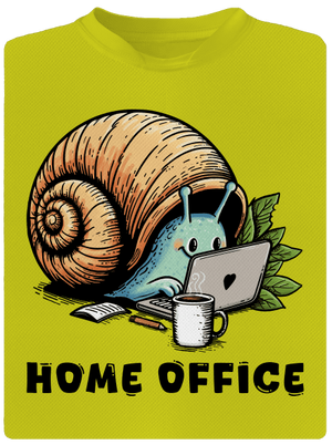 Šnekův home office pánské sportovní tričko Neon Yellow