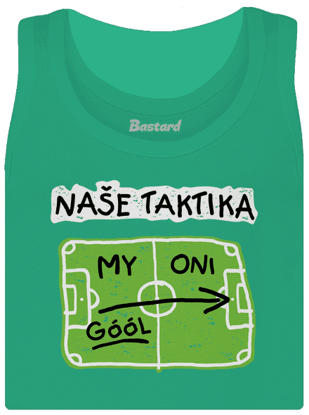 Naše fotbalová taktika dámské tílko klasické Mint Mal