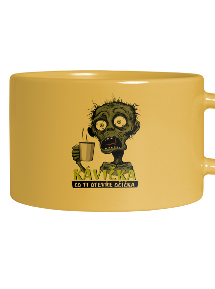 Zombie kávička hrnek makronka Yellow Macaron