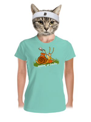 Makám na baráku dámské sportovní tričko Mint Mal