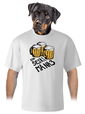 Kdo šetří, má na tři unisex tričko oversized White