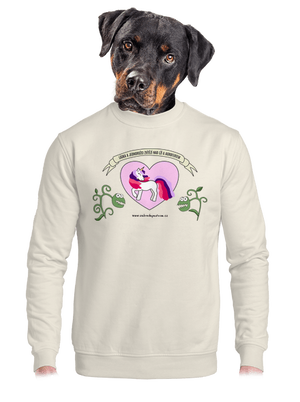 unisex mikina bez kapuce
