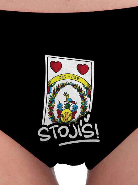 Karty Prší dámské kalhotky Black