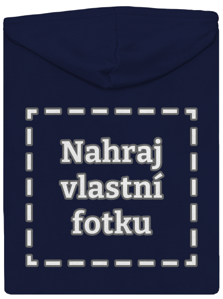 Vlastní potisk pánská mikina na zip Navy