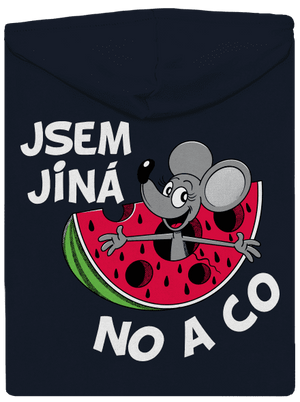 Jsem jiná dámská mikina na zip Navy Mal