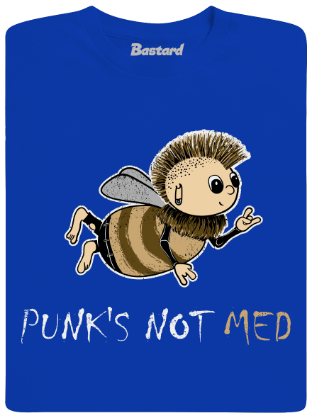 Punks Not Med pánské dlouhý rukáv Royal Blue