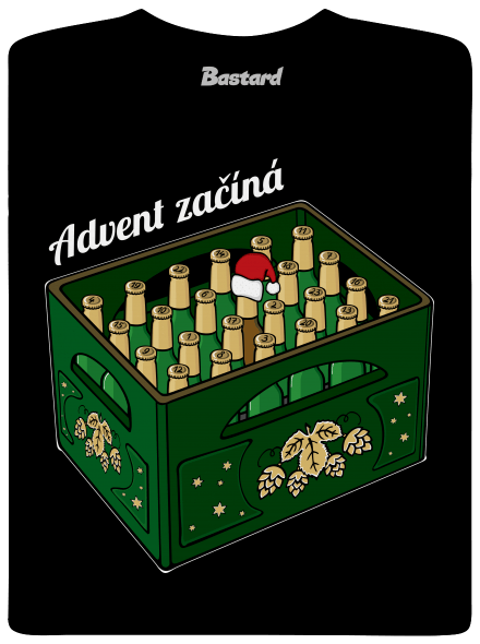 Advent začíná dětské tričko Black