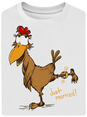 Novomanželé unisex tričko oversized White