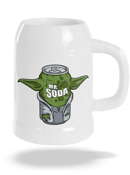 Mr. Soda půllitr White