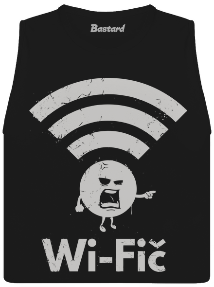 Wifič dámské tílko volné Black