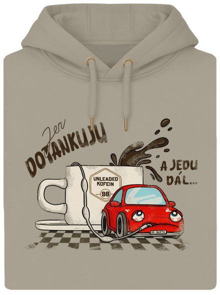 Dotankuju a jedu unisex mikina premium Pastel Macchiato