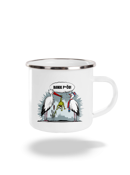 Banik p*čo! plecháček White