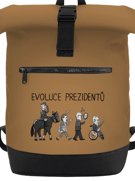 Evoluce prezidentů batoh Caramel