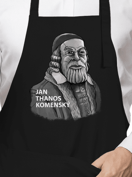 Jan Thanos Komenský zástěra Black
