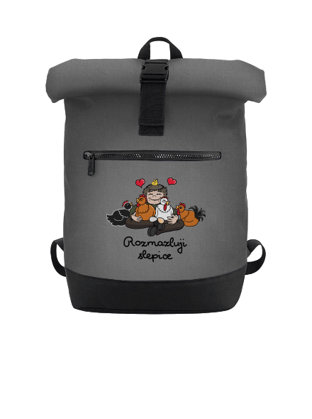Rozmazluji slepice batoh Grey Marl