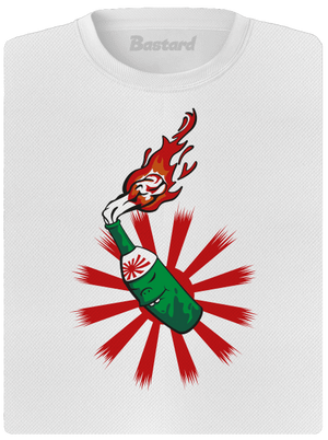 Kamikaze dámské sportovní tričko White