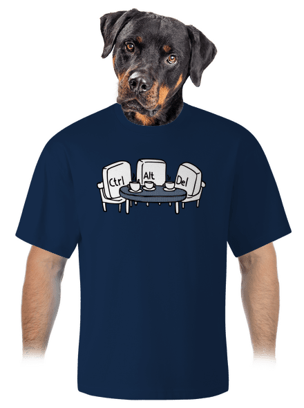 Nerozluční kamarádi unisex tričko oversized Midnight Blue