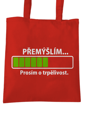 Přemýšlím taška Bright Red