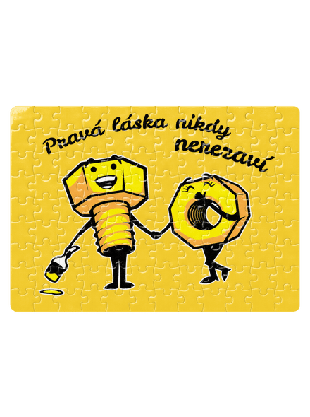 Pravá láska puzzle White