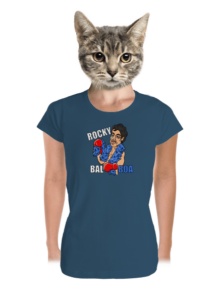 Rocky Bal boa dámské tričko premium Petrol Blue