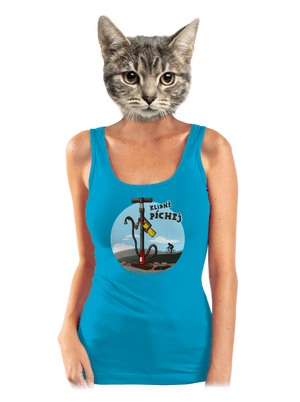 Klidně píchej dámské tílko klasické Blue Atol