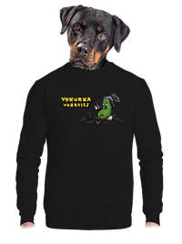 unisex mikina bez kapuce