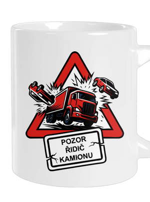 Řidič kamionu velký hrnek White