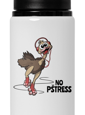 No pštress lahev na vodu White