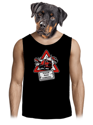 Řidič kamionu pánské tílko Black