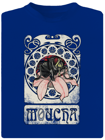 Moucha pánské sportovní tričko Royal Blue Mal