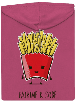 Patříme k sobě dámská mikina na zip Magenta