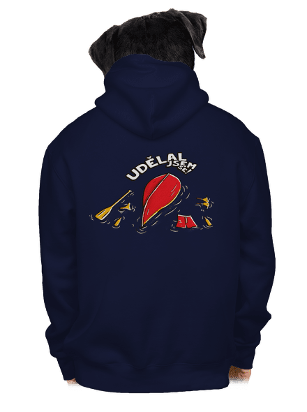 Udělal jsem se pánská mikina na zip Navy