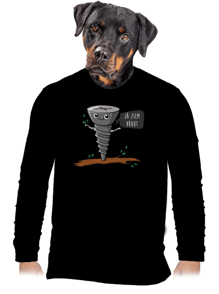 Já jsem Vruut pánské dlouhý rukáv Black