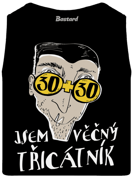 Věčný třicátník pánské tílko Black