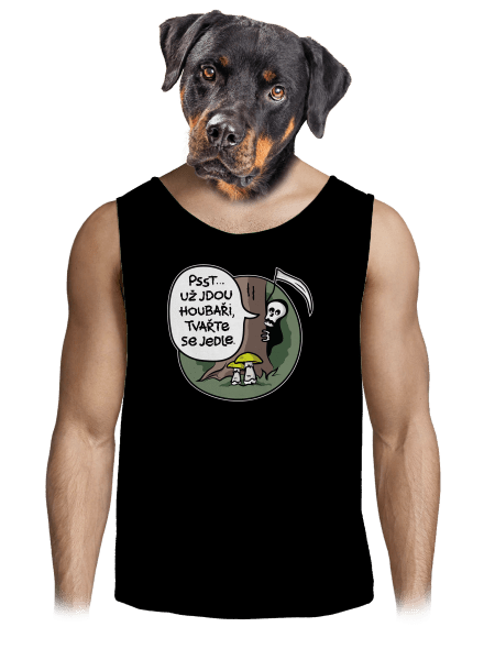 Muchomůrky zelené pánské tílko Black