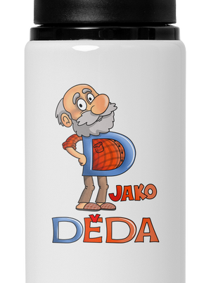 D jako děda lahev na vodu White